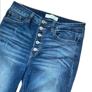 KanCan Button Fly Skinny Jeans Mid Wash Woman’s Size 29